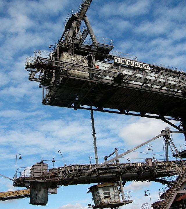 open pit mining, excavator, industry